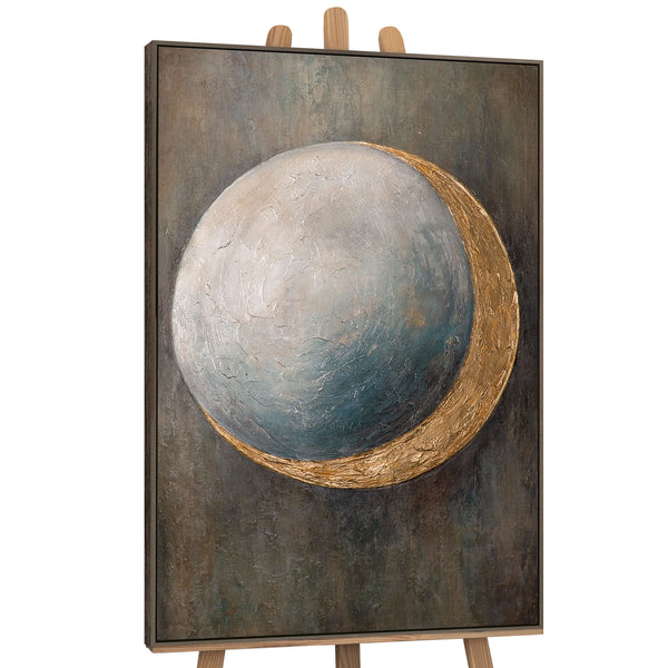 Leinwandbild modern mit Kreisstruktur