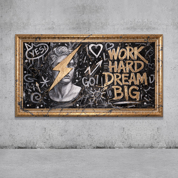 Leinwandbild Schwarz Gold Modern