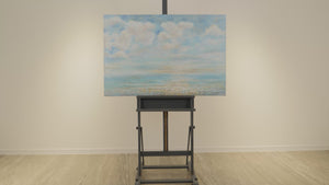 Handgeschilderd Landschap "Zomerse Afkoeling" op Canvas 120x80 cm