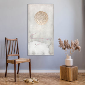 Abstracte moderne kunstfoto's, grote schilderijlijsten "Het pad naar de zon"