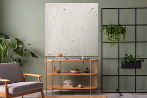 Modern abstract schilderij woonkamer – Handgeschilderd acryl kunstwerk "Lebensfroh" 100×100 cm