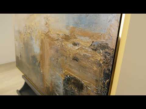 Elegante Wandkunst "Glanz und Eleganz" auf Leinwand handgemalt