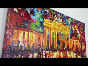 Handgemalte acrylbilder auf leinwand "Brandenburger Tor"