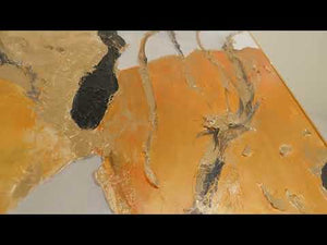 Moderne Wandkunst „Gouden Ritme“ – Origineel Handgeschilderd Canvas