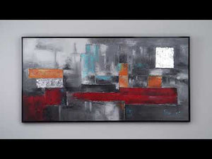 Abstract schilderij op canvas – Handgeschilderd 'Abstraktion'