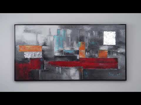 Abstract schilderij op canvas – Handgeschilderd 'Abstraktion'