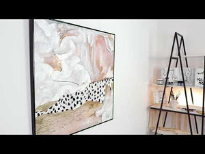 Abstracte kunst "Stijl" Handgeschilderde afbeelding op canvas met lijst