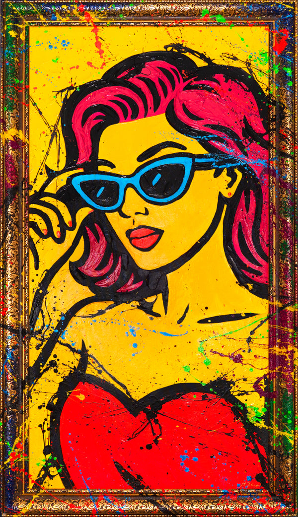 Rahmendetail Pop Art Gemälde