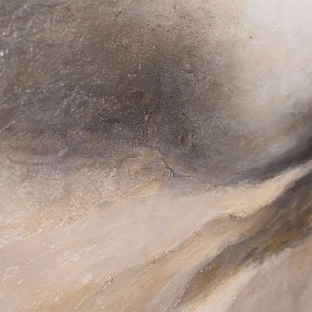 Abstrakte Wandkunst beige grau minimalistisch